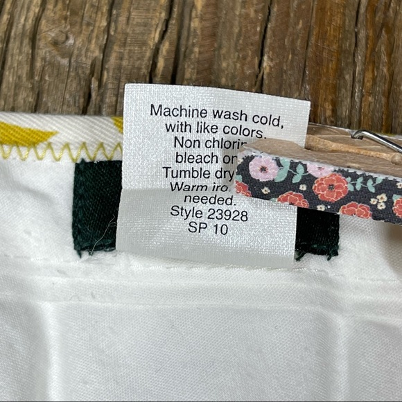 J. Crew Chartreuse Floral Mini Skirt Size 4 - Picture 7 of 8